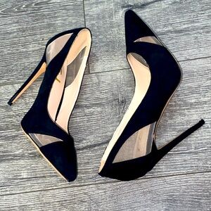 🌹F5J NWOT Gorgeous Black 4” High Heels Stiletto Size 8 Shoes!